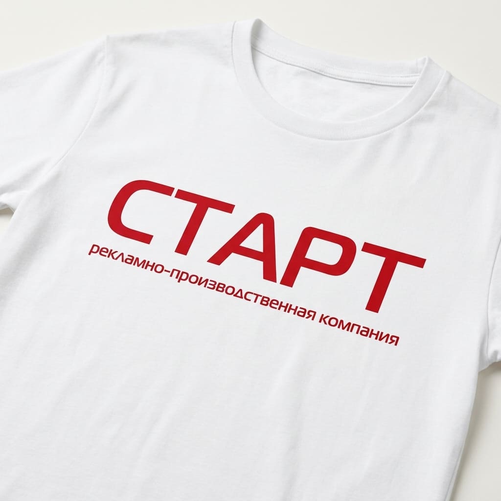 DTF печать на футболках